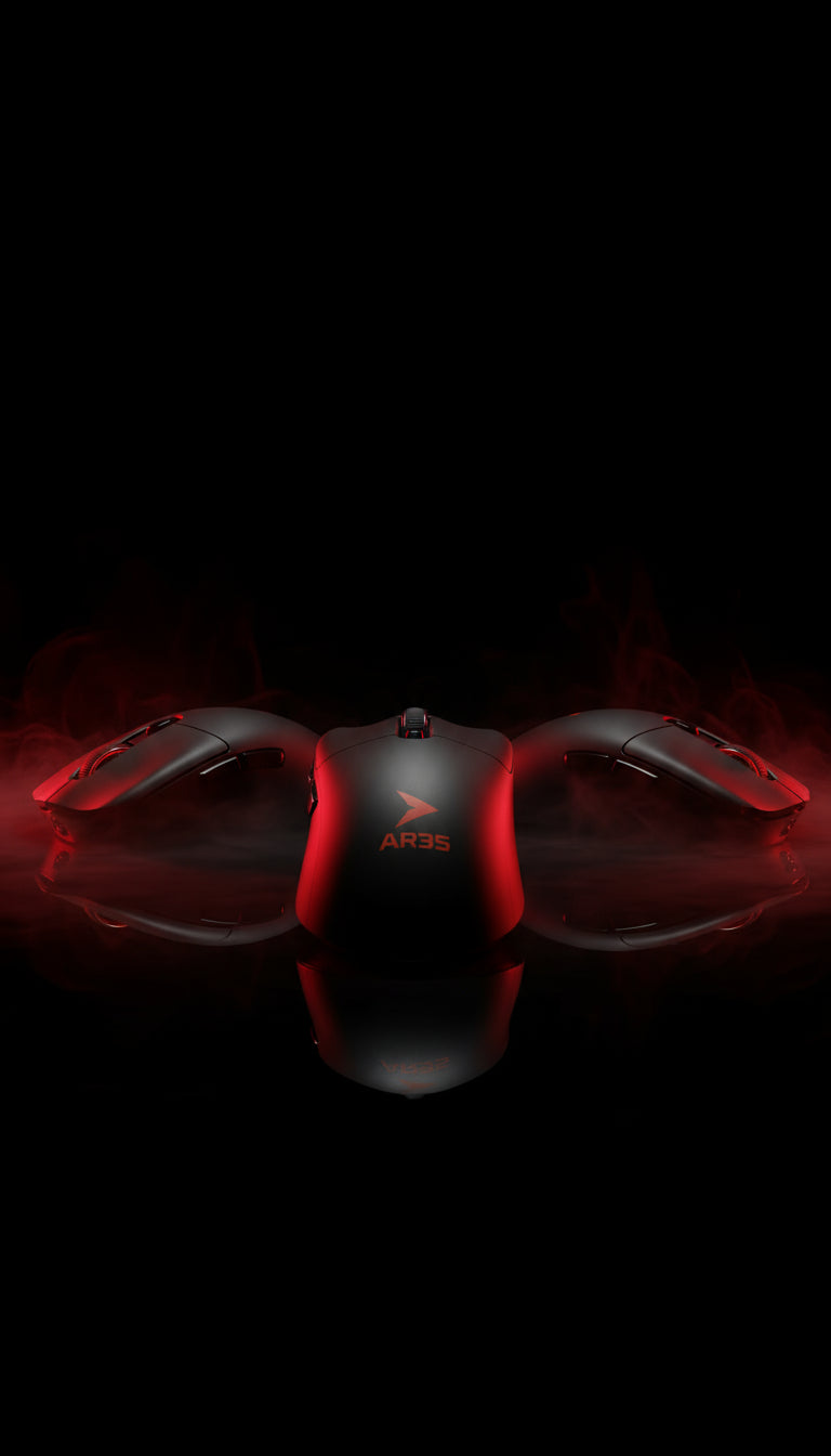AR3S Blood Red V1 - High Perfomance Gaming Mouse