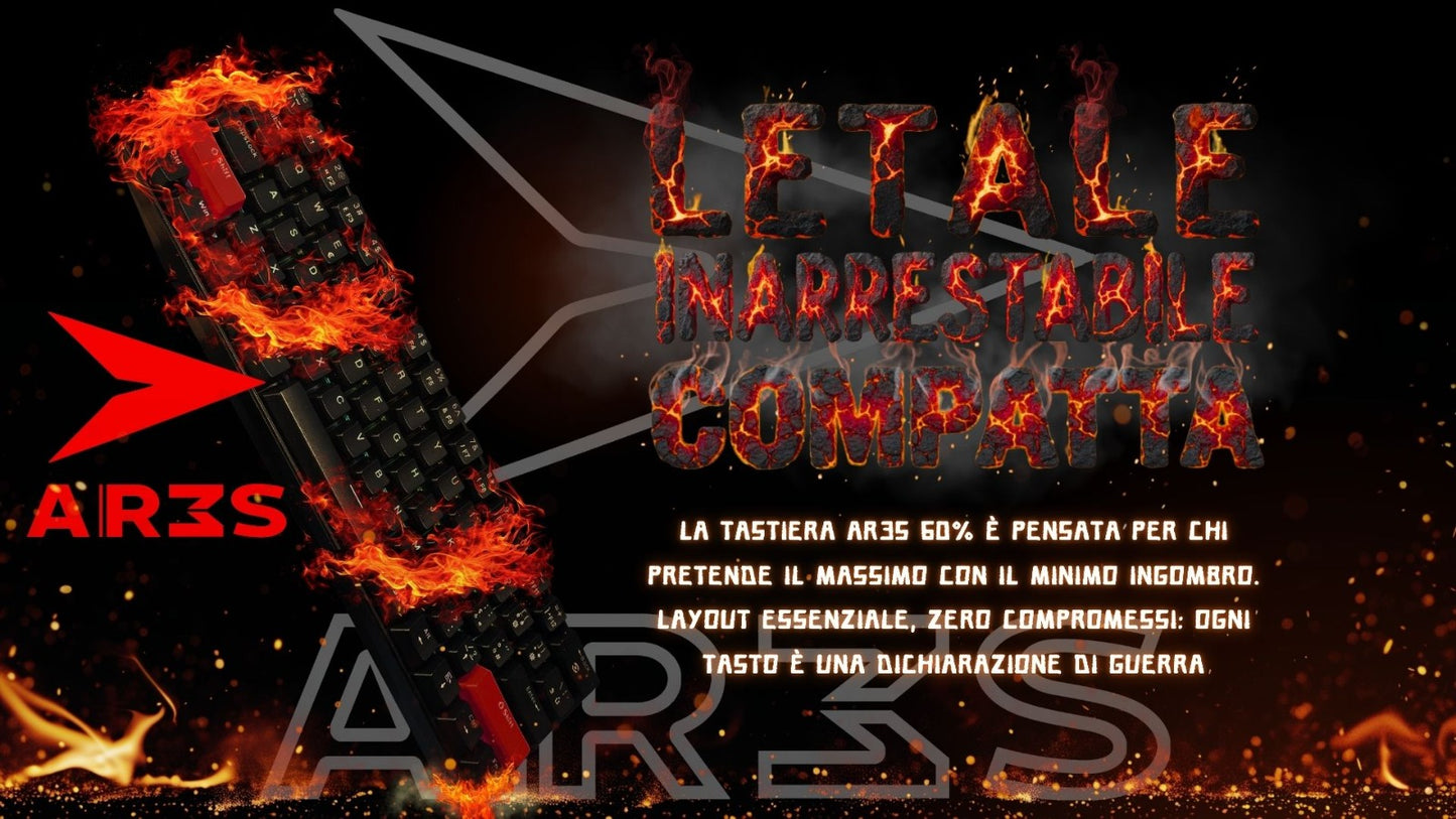 AR3S Speed Run PROTOTYPE EDITION - Mechanical Keyboard 60% Wired